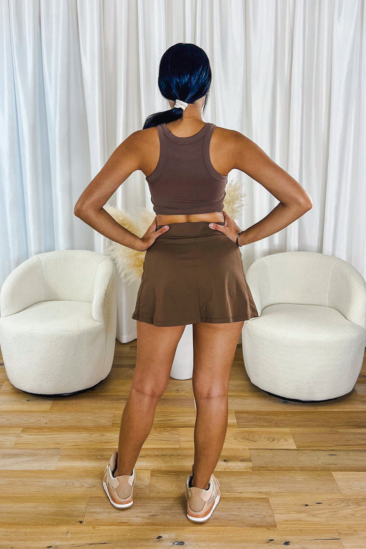 Indie Skirt in Mocha Brown