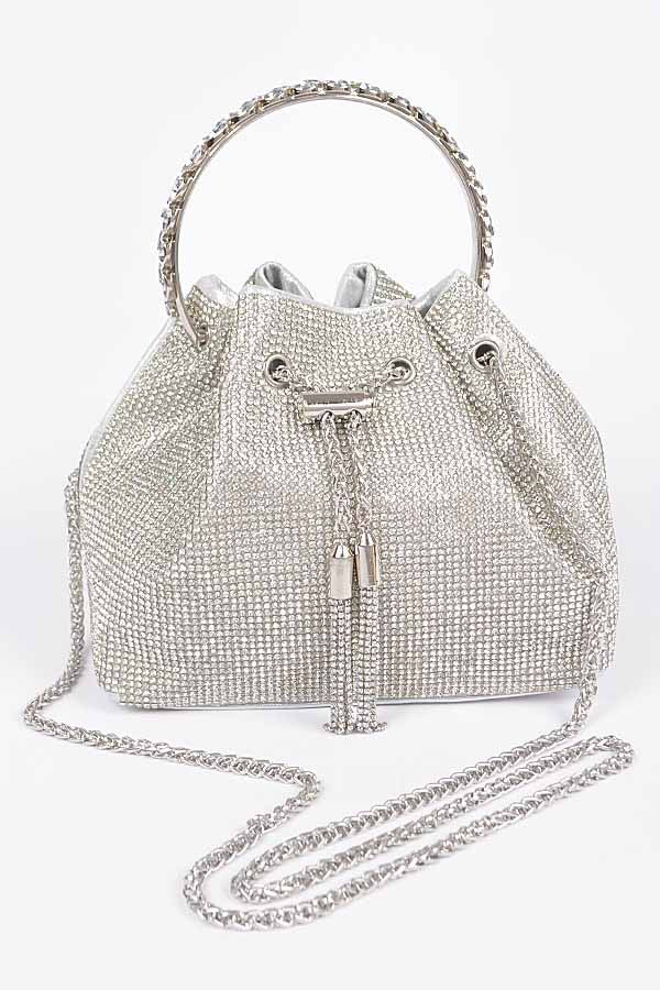 Rhinestone Bucket Bag