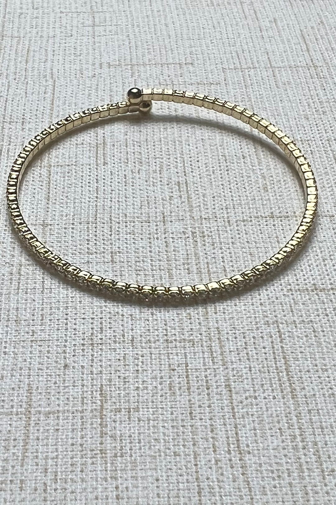 Rhinestone Coil Bracelet