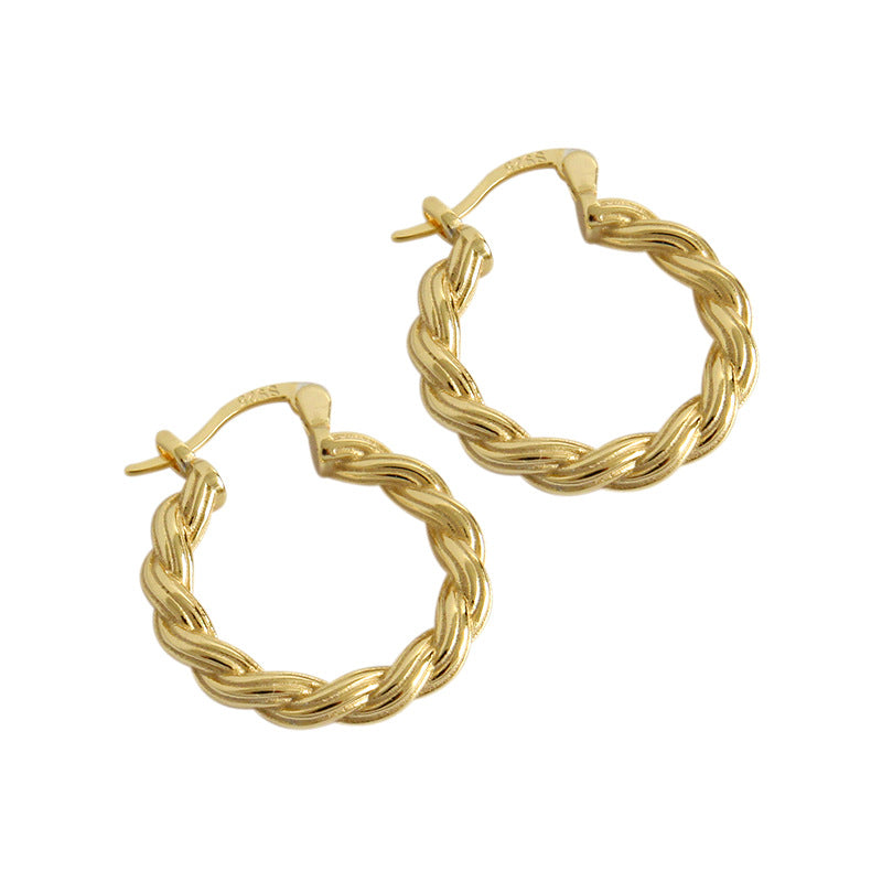 Jorja Twisted Hoop Earrings